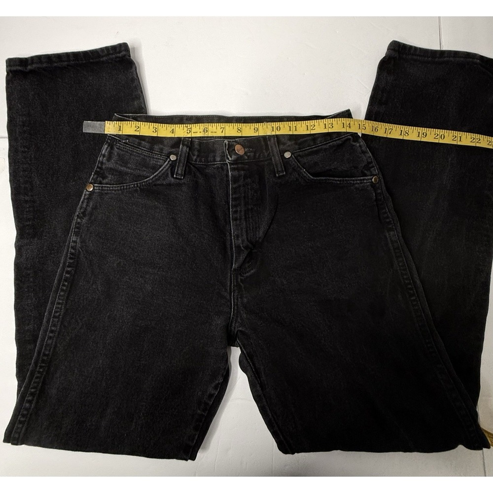 Wrangler Black Jeans 13MWZWK Mens Sz 30x32 Cowboy Cut Original Fit Work Vintage - Picture 3 of 11